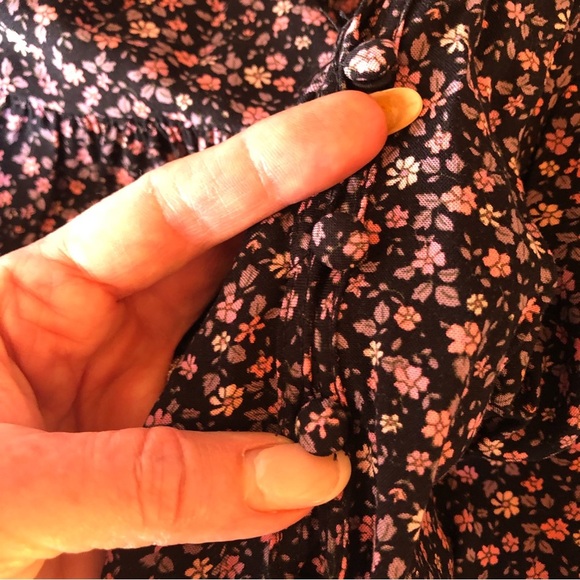 NWOT Aeropostale pullover mini dress flowing floral dress v neck size L - Picture 6 of 8